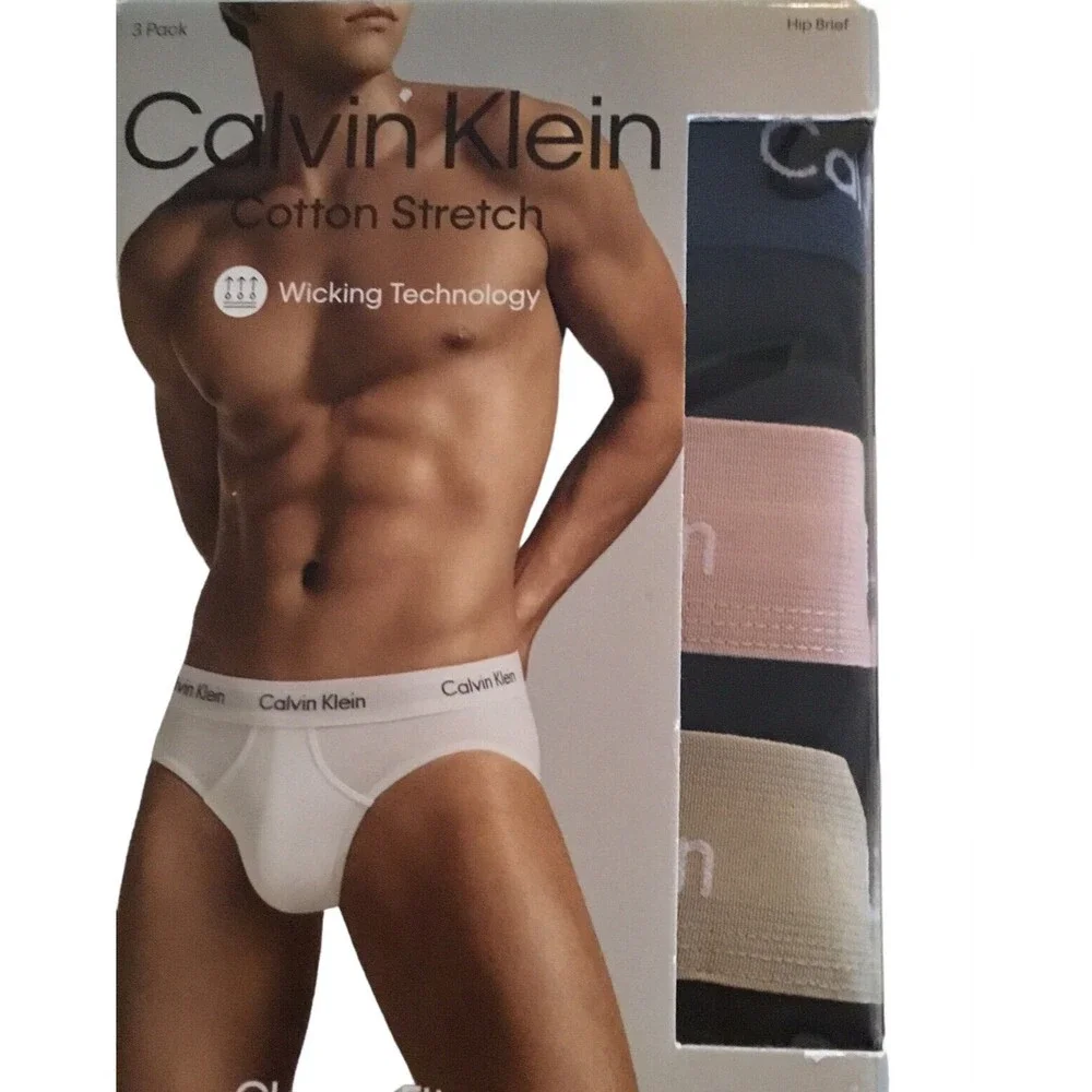 Calvin Klein CK Cotton Classic Fit 3 Pack Hip Brief Men's Size XXL NEW